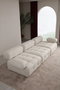 Atelier Del Sofa Doblo Sofá de 3 Plazas Cream Bouclette